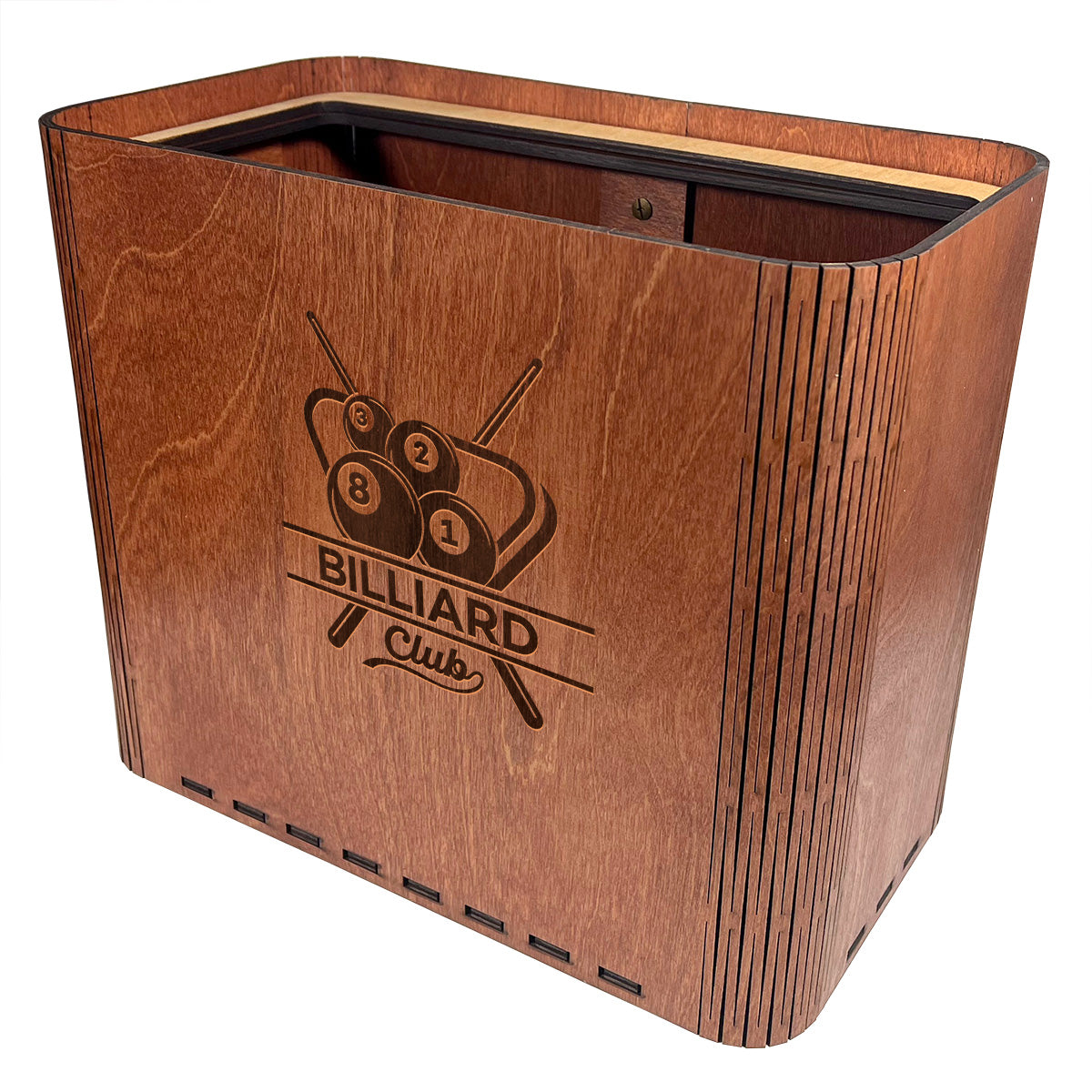 Slim Trash Can - Billiard Club - for Game Rooms, Bars and Pool Parlors