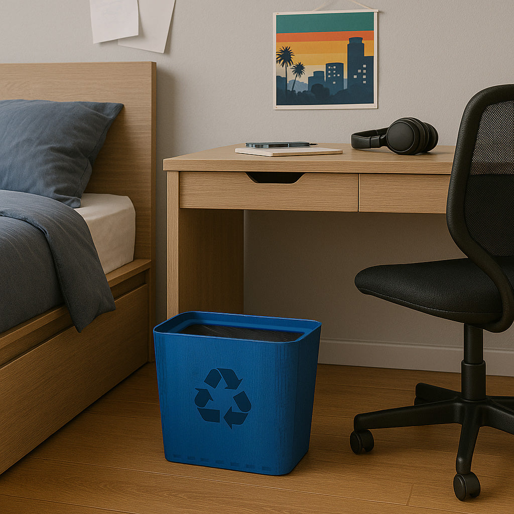 Slim Recycling Bin - Paper Waste Basket and Container