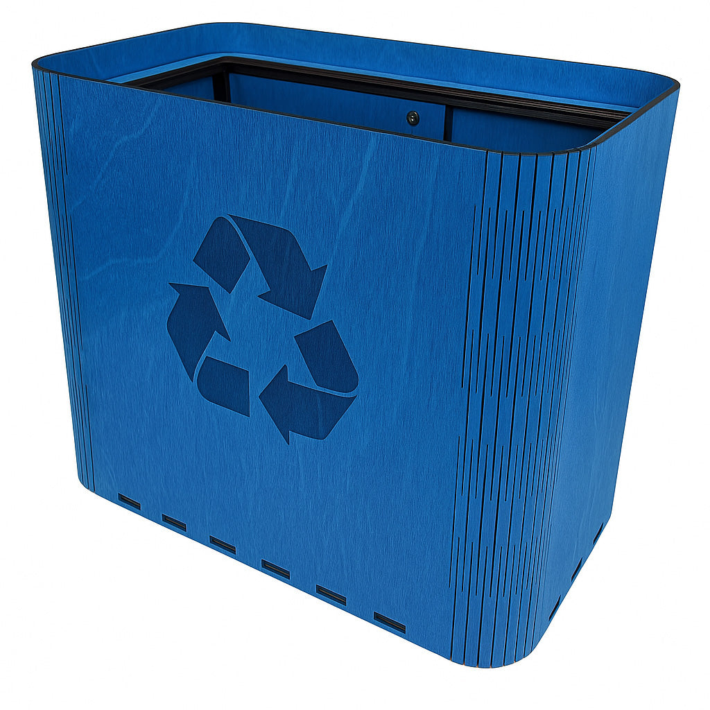 Slim Recycling Bin - Paper Waste Basket and Container