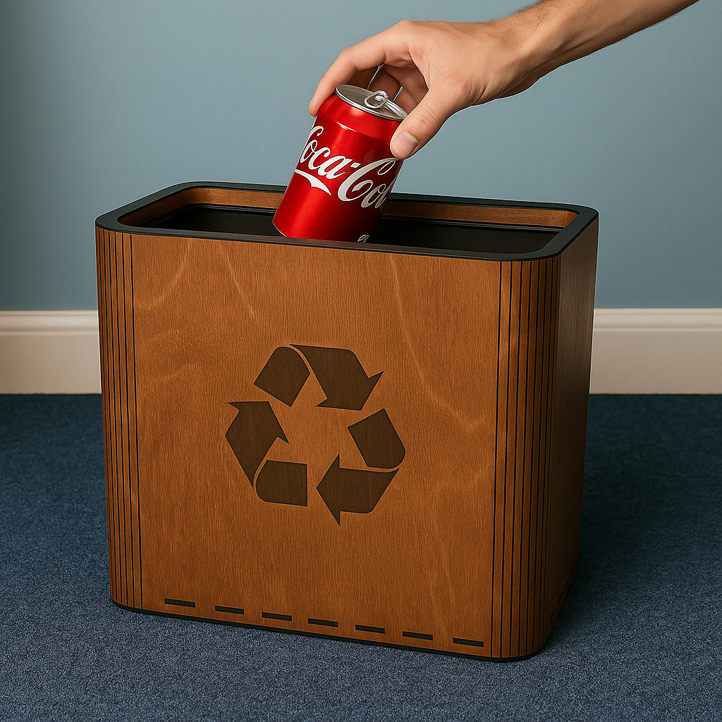 Slim Recycling Bin - Paper Waste Basket and Container