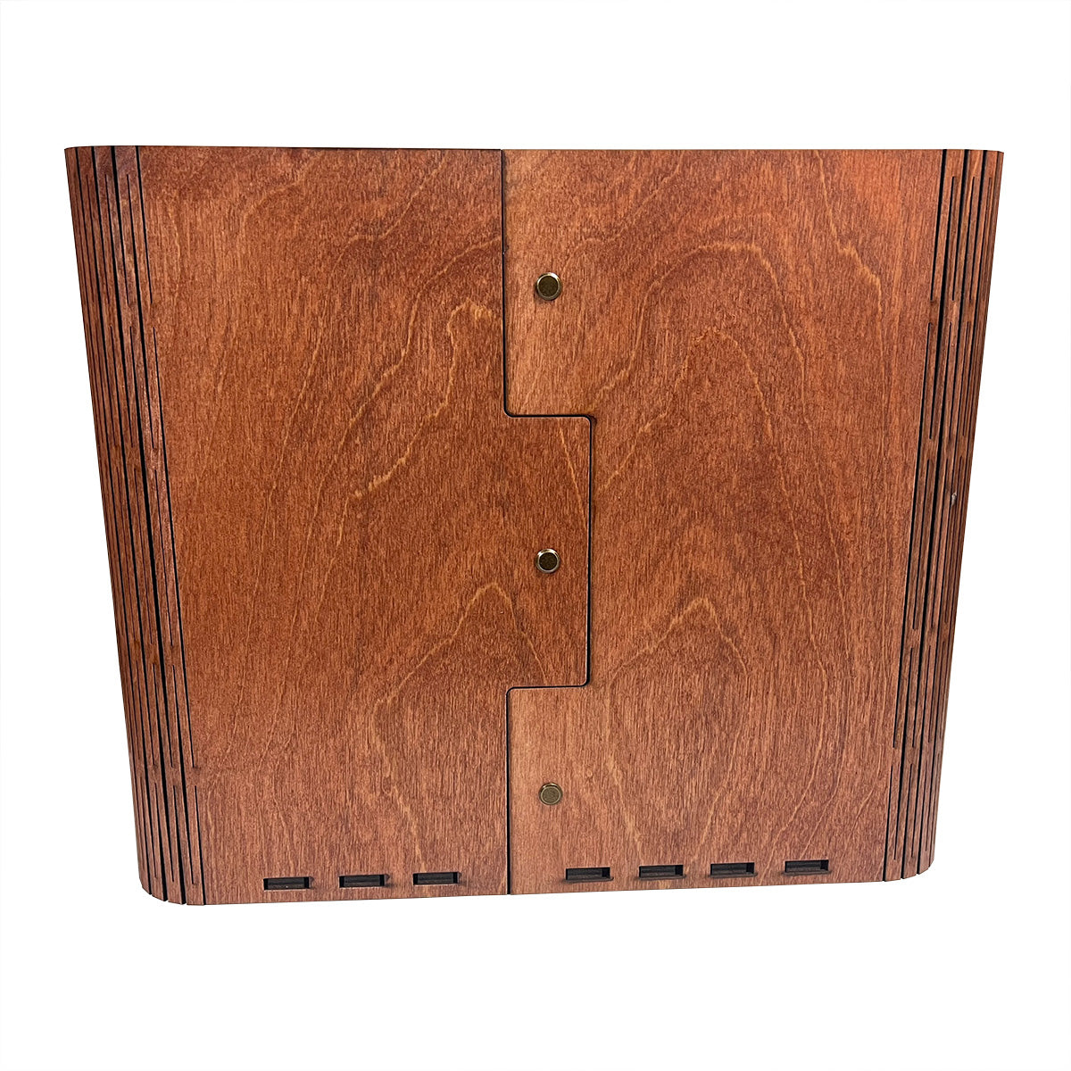 Slim Wooden Trash Can and Garbage Bin - No Engravings