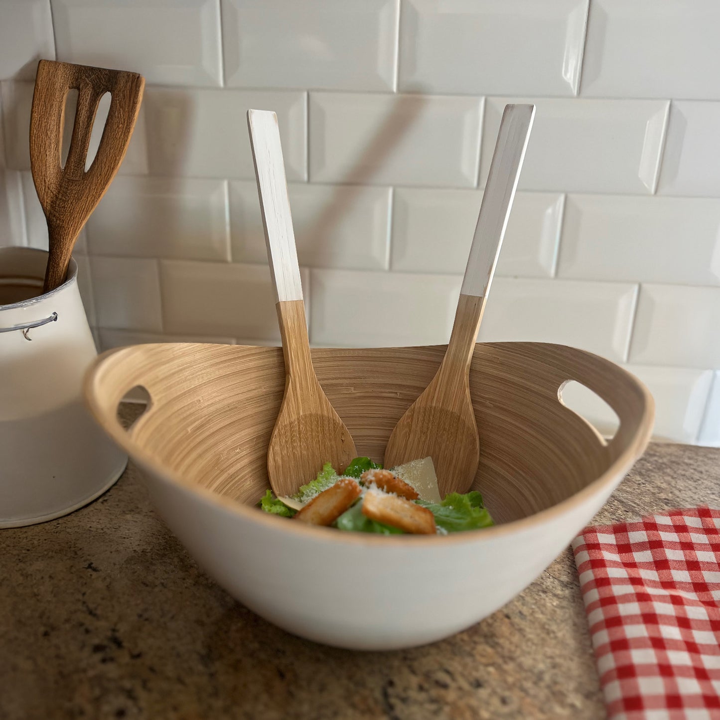 Farmhouse Style Salad Servers