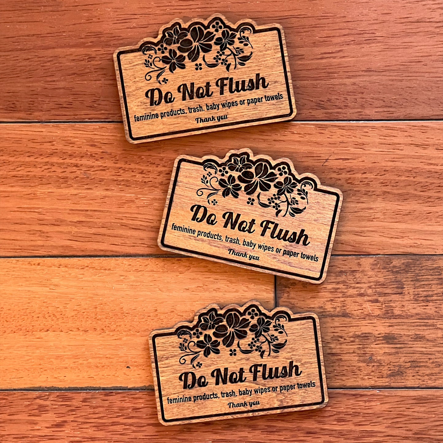 Do Not Flush Sign for Bathroom