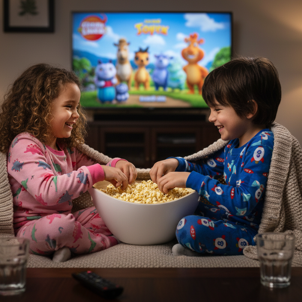 Bamboo Popcorn and Snack Bowl