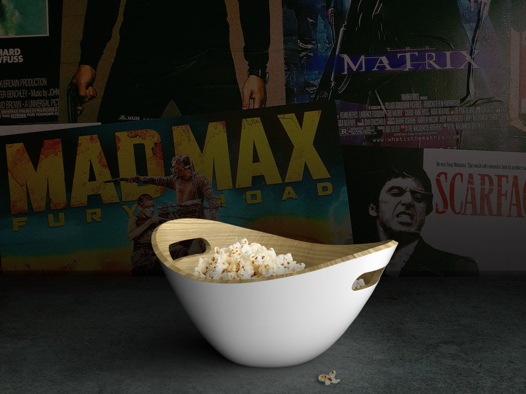 Bamboo Popcorn and Snack Bowl