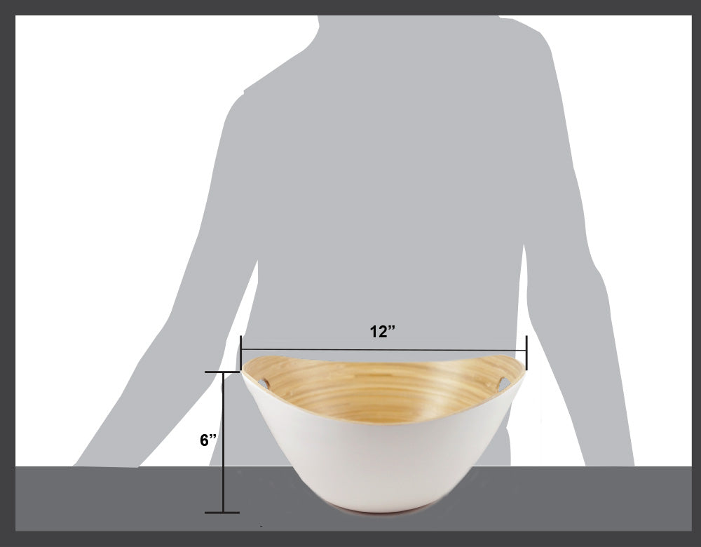 Bamboo Popcorn and Snack Bowl