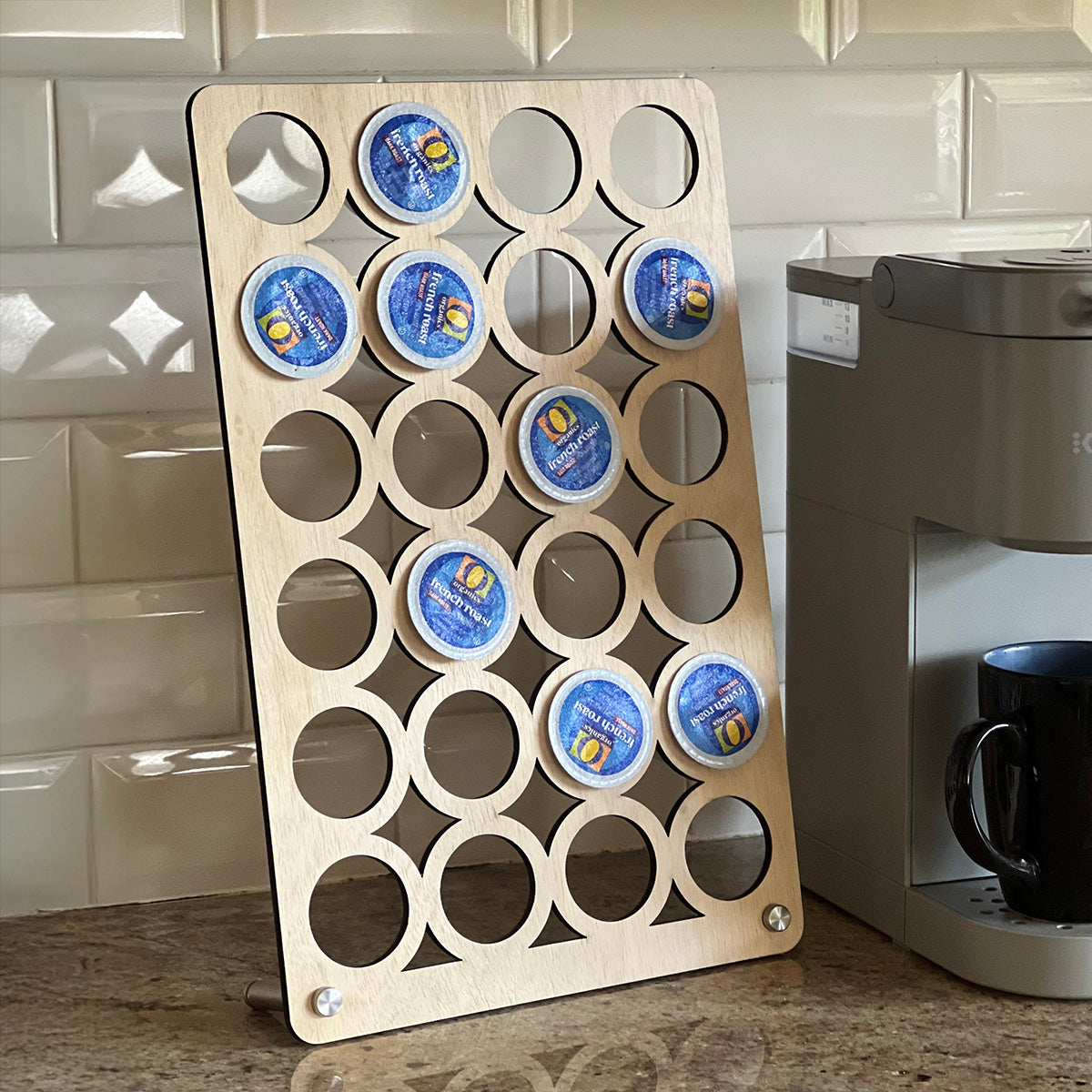 Kcup Compatible Pod Holder and Coffee Station Organizer