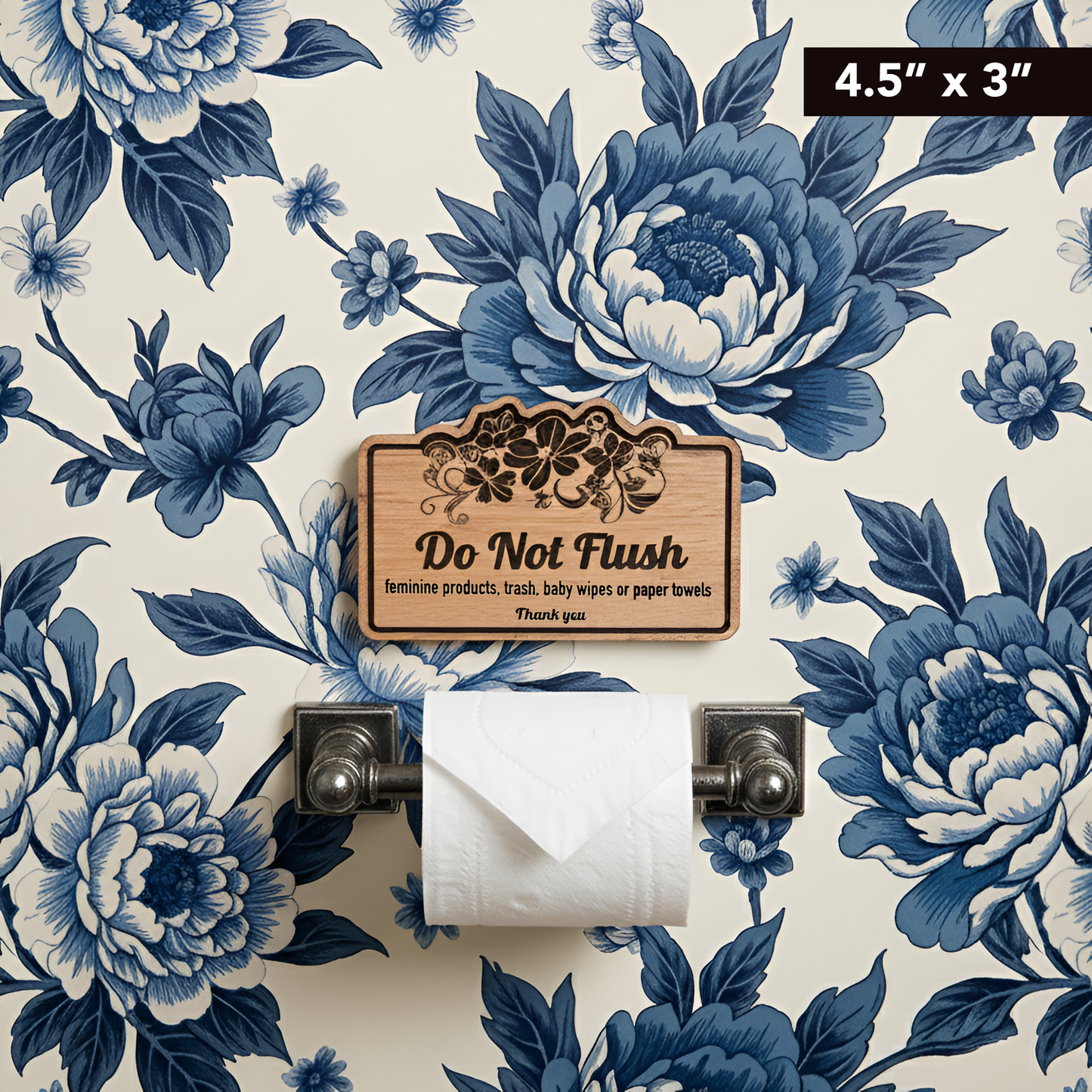 Do Not Flush Sign for Bathroom